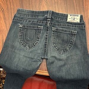 Bootcut, low rise True Religion jeans
